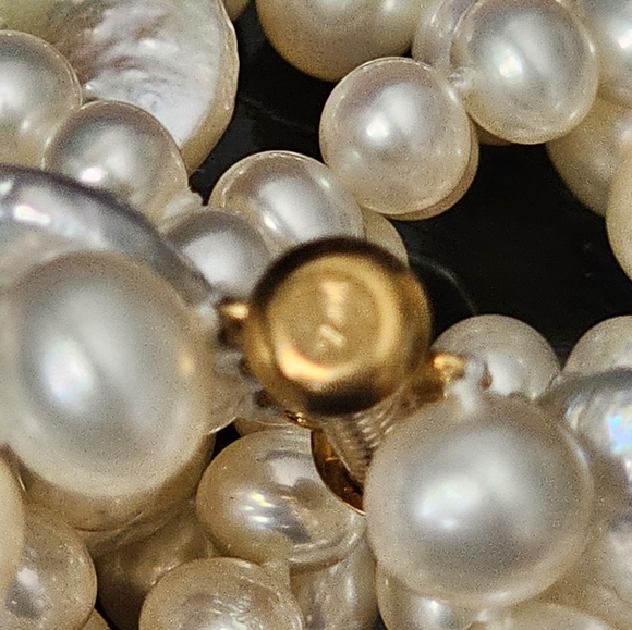 4 STRAND PEARL NECKLACE 14K CLASP stamped